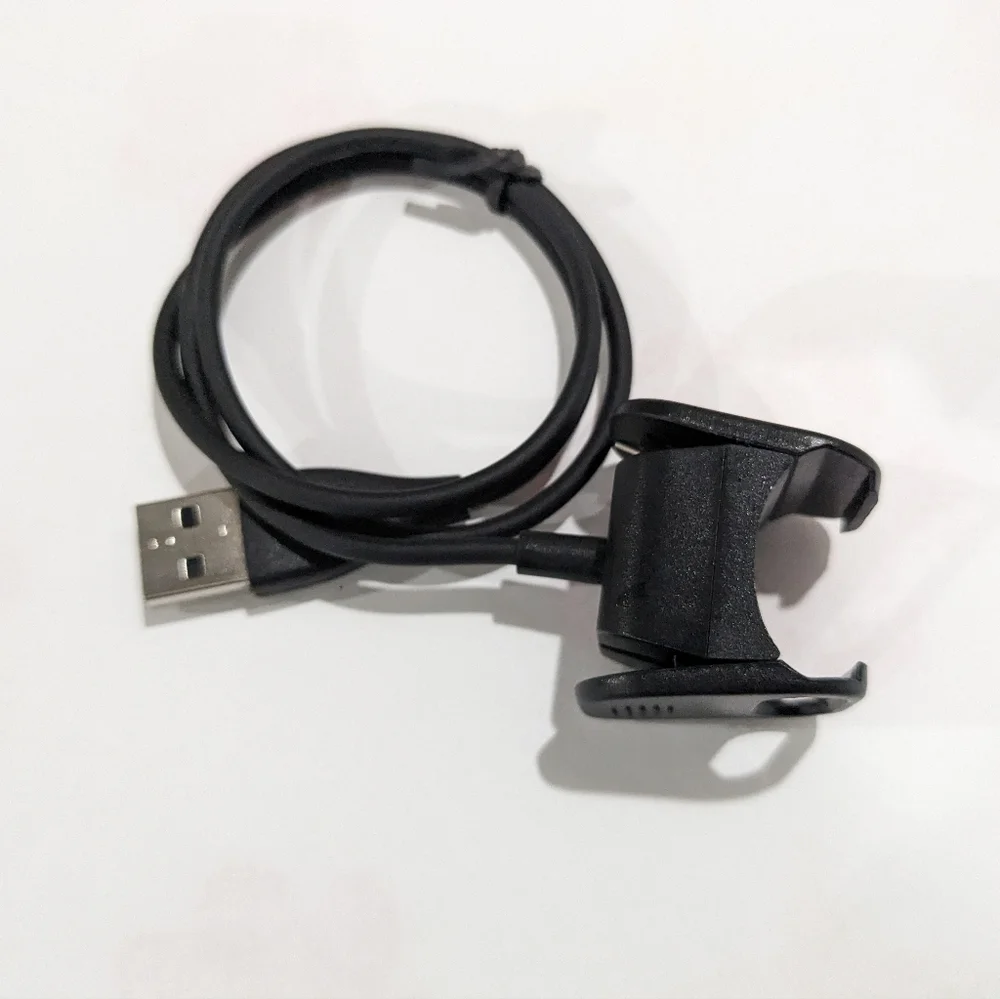 Charger for Fitbit Charge 4 Smartwach in Black - USB 2.0 Cable 20 7/8in